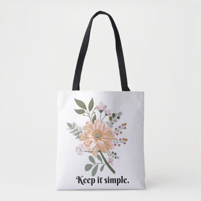 'Keep It Simple' Floral Minimalist (Vorderseite)