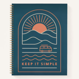 Keep It Simple Spiral Notebook Notizbuch