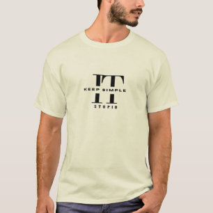 Keep It Simple Typography T-Shirt   Minimalistisch