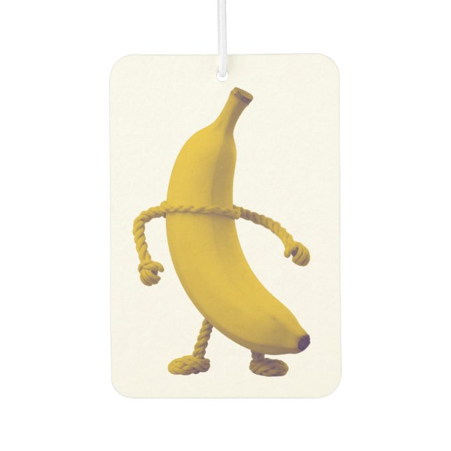 Keep It Tide – Lustige Banane-Typografie Minimalis Autolufterfrischer (Vorderseite)