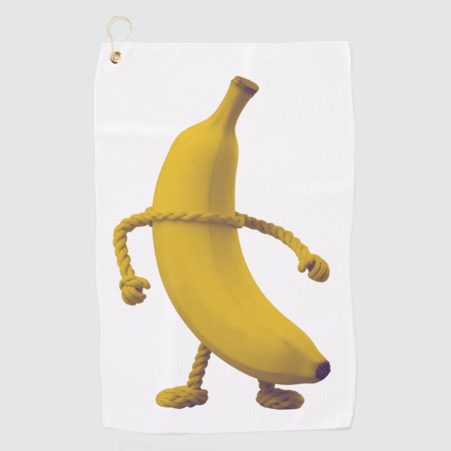Keep It Tide – Lustige Banane-Typografie Minimalis Golfhandtuch (Vorderseite)