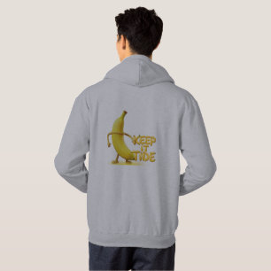 Keep It Tide – Lustige Banane-Typografie Minimalis Hoodie