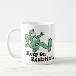 Keep on resisting with the Portland frog Kaffeetasse