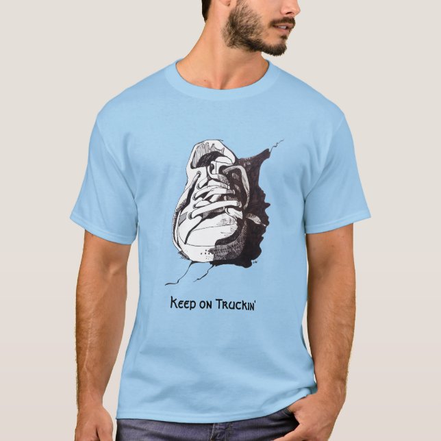 Keep on Truckin' Keep on Trucking Sneaker T-Shirt (Vorderseite)