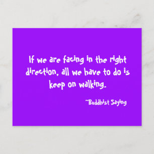 Keep on Walking Postcard Postkarte