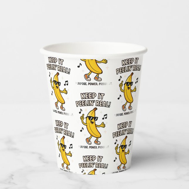 Keep Peelin  Cloth Napkin Pappbecher (Vorderseite)