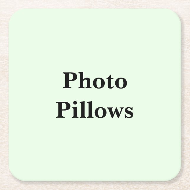 Keep Scrolling to See These Photo Pillows Rechteckiger Pappuntersetzer (Vorderseite)
