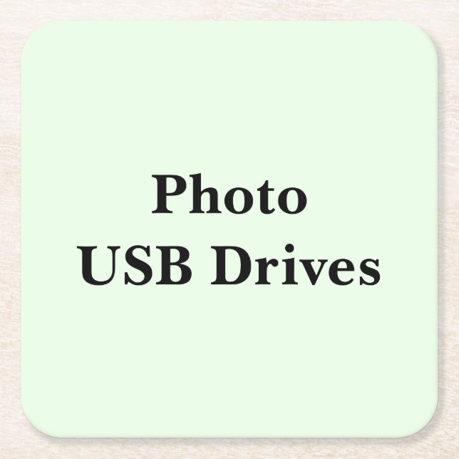 Keep Scrolling to See These Photo USB Drive Rechteckiger Pappuntersetzer (Vorderseite)