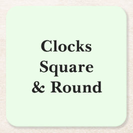 Keep Scrolling to See These Photo Wall Clocks  Rechteckiger Pappuntersetzer