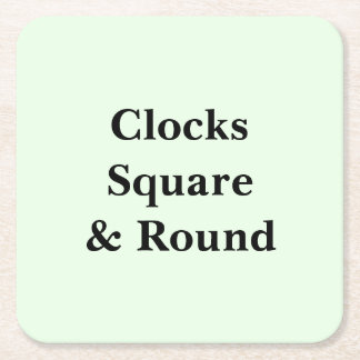 Keep Scrolling to See These Photo Wall Clocks  Rechteckiger Pappuntersetzer