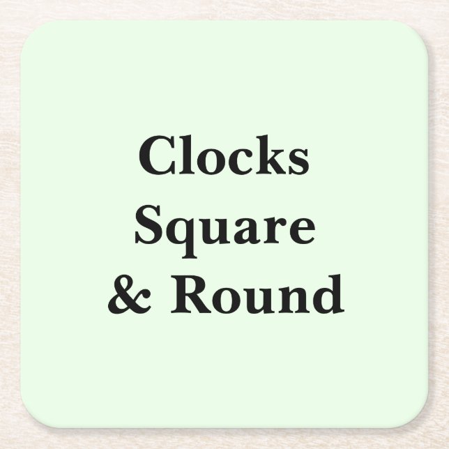 Keep Scrolling to See These Photo Wall Clocks  Rechteckiger Pappuntersetzer (Vorderseite)