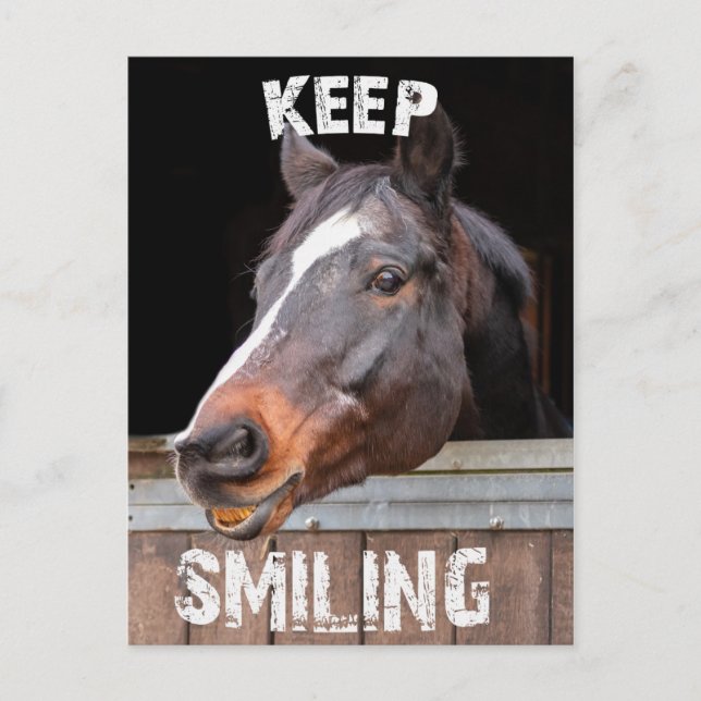 Keep Smiling! Postkarte (Vorderseite)