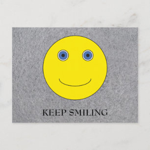 Keep Smiling Postkarte