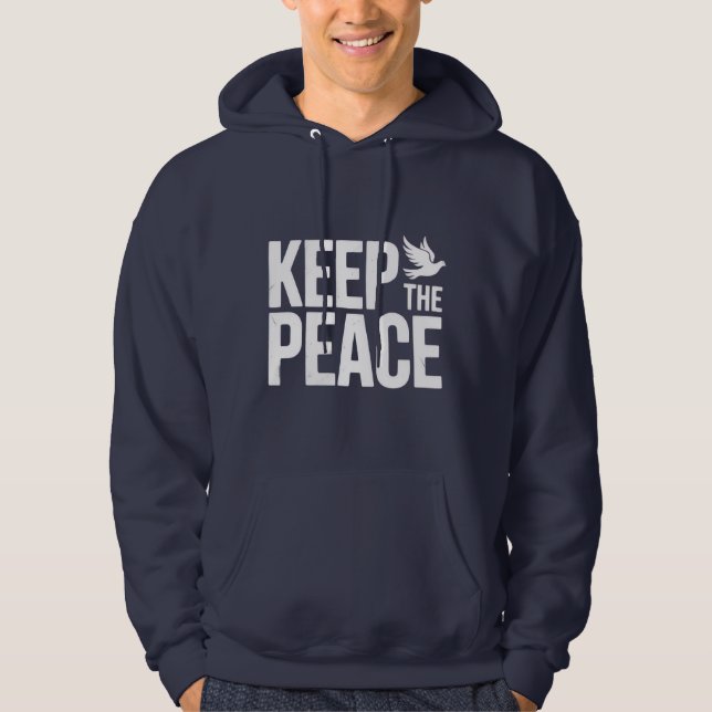 KEEP THE PEACE T-Shirt Hoodie (Vorderseite)