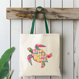 Keep the Sea Plastic Free Reusand Tragetasche