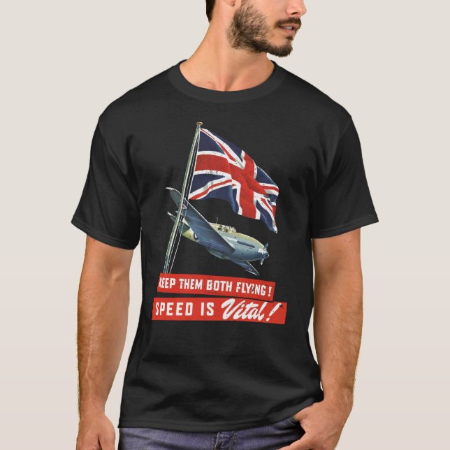 Keep Them Both Flying! T-Shirt (Vorderseite)