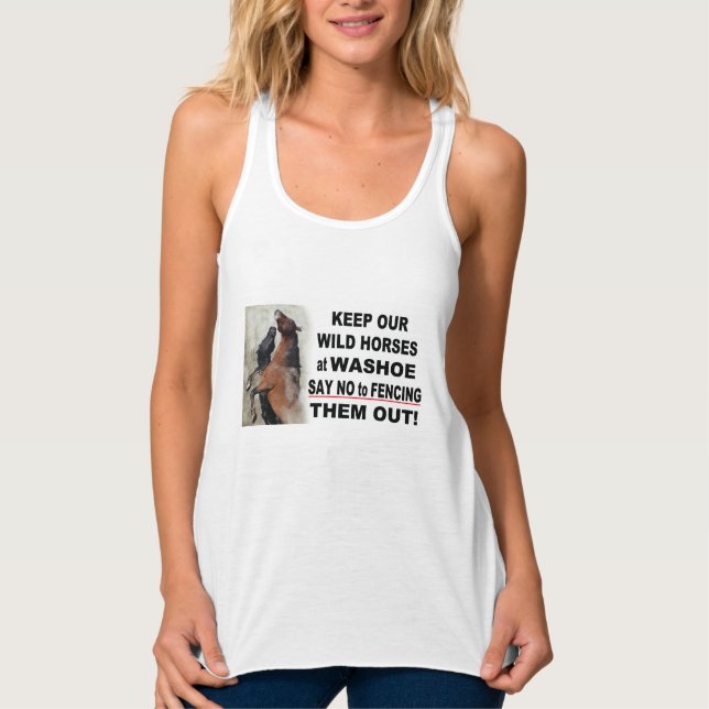 Keep Washoe Wild Tank Top auf Deutsch (Vorderseite)