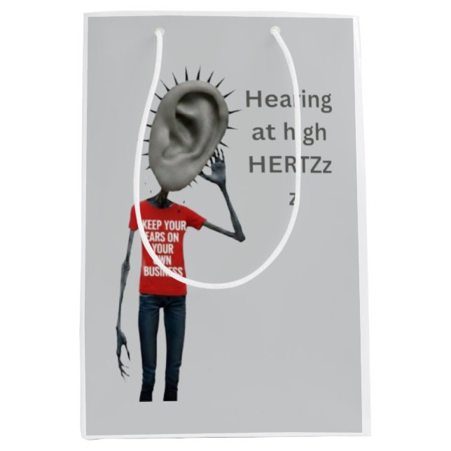 Keep your ears on your own business mittlere geschenktüte (Vorderseite)