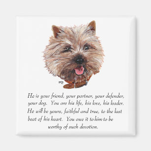 Keepake Cairn Terrier - Männlich Magnet