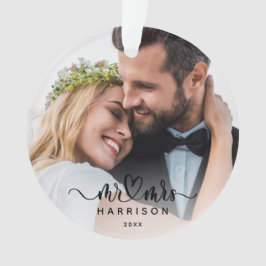 Keepake Calligrafie 2 Foto Erste Weihnachtsfeier Ornament