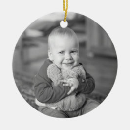 Keepake Erstes Weihnachtsgebäck Foto Grüne Keramik Ornament