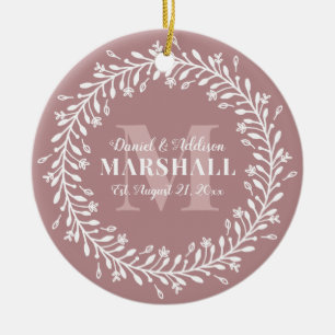 Keepake Foto Neu verheiratet Keramik Ornament
