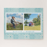 Keepake Foto Puzzle mit portugiesischen Fliesen<br><div class="desc">Wählen Sie Ihre 2 Lieblings-Fotos und personalisieren Sie dieses schöne Puzzle.</div>