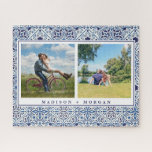 Keepake Foto Puzzle mit portugiesischen Fliesen<br><div class="desc">Wählen Sie Ihre 2 Lieblings-Fotos und personalisieren Sie dieses schöne Puzzle.</div>