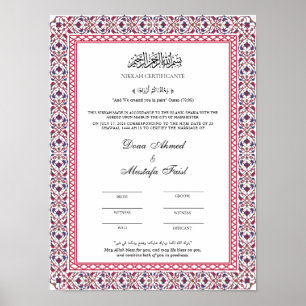 Keepake nikahnama-Poster Poster