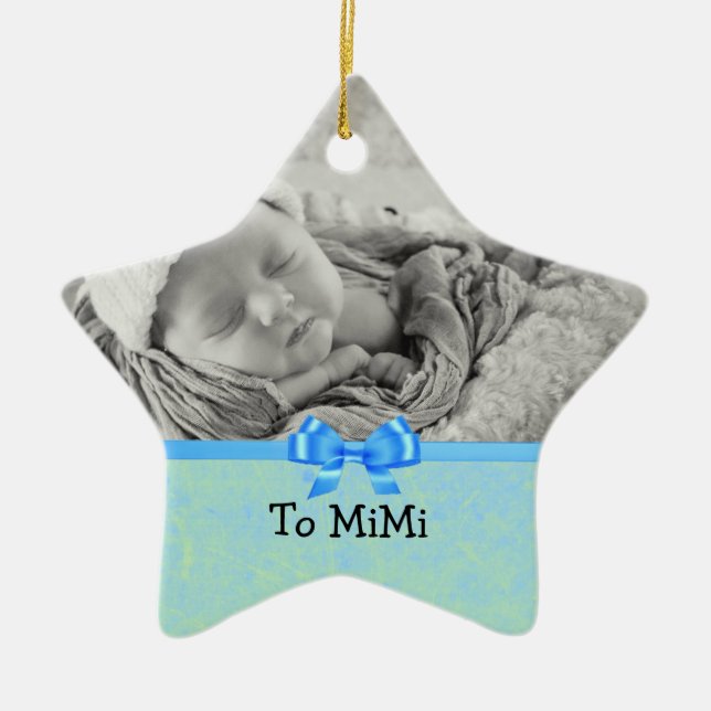 Keepake Ornament für Baby Boy to Mimi (Vorne)