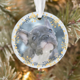 Keepake Pet Foto + Jahr Hanukkah Gedenkfeier Ornament