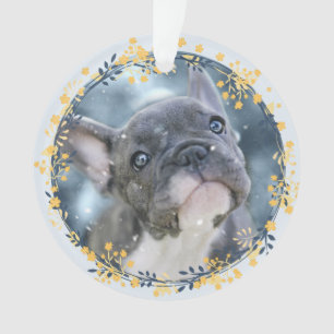 Keepake Pet Foto + Jahr Hanukkah Gedenkfeier Ornament