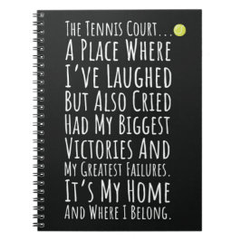 Keepake Tennis Geschenke für Team-Player-Sportkids Notizblock