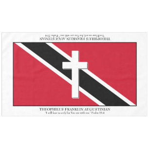 Keepake TRINIDAD FLAG Kreuzschrift groß Tischdecke