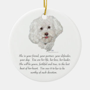 Keepake, weiblicher Hund Keramik Ornament