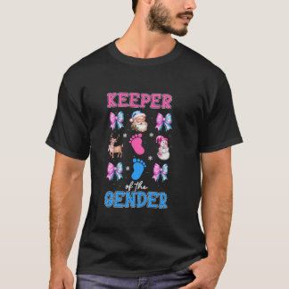 Keeper der Gender Weihnachtscoquette Rosa Blau T-Shirt