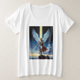 Keeper of the Celestial Gate Archangel Michael Große Größe T-Shirt