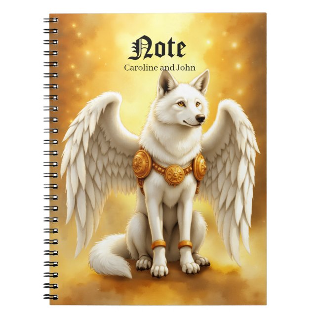 Keeper of the Dawn – The White Winged Wolf.  Notizblock (Vorderseite)