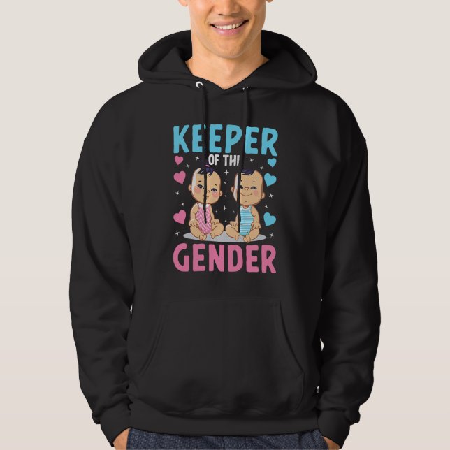 Keeper of the Gender Baby Party Gender Reveal Anno Hoodie (Vorderseite)