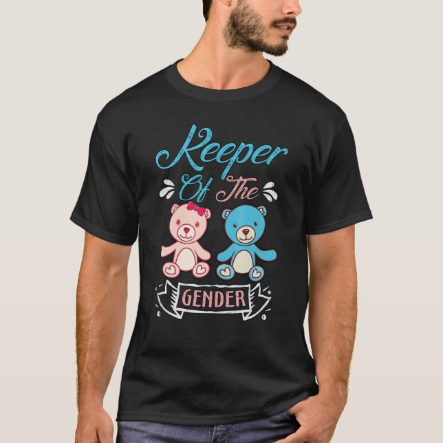 Keeper of the Gender Bears in blau-rosa Party T-Shirt (Vorderseite)