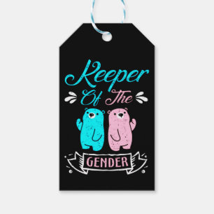 Keeper of the Gender Pink and Blue Teddy Bear Geschenkanhänger