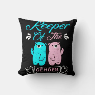 Keeper of the Gender Pink and Blue Teddy Bear Kissen