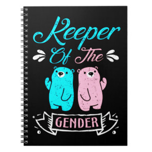 Keeper of the Gender Pink and Blue Teddy Bear Notizblock