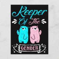 Keeper of the Gender Pink and Blue Teddy Bear