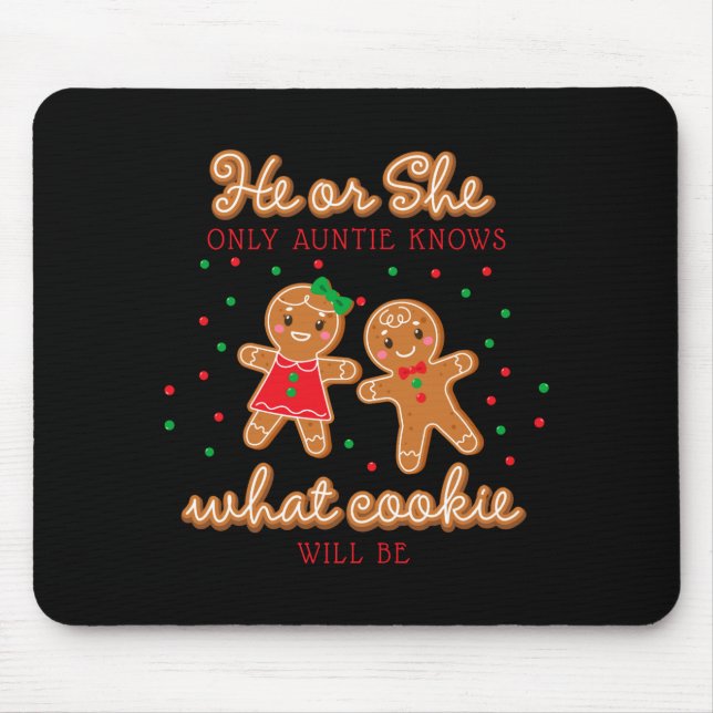 Keeper Of The Gender Reveal Gingerbread Auntie  Mousepad (Vorne)