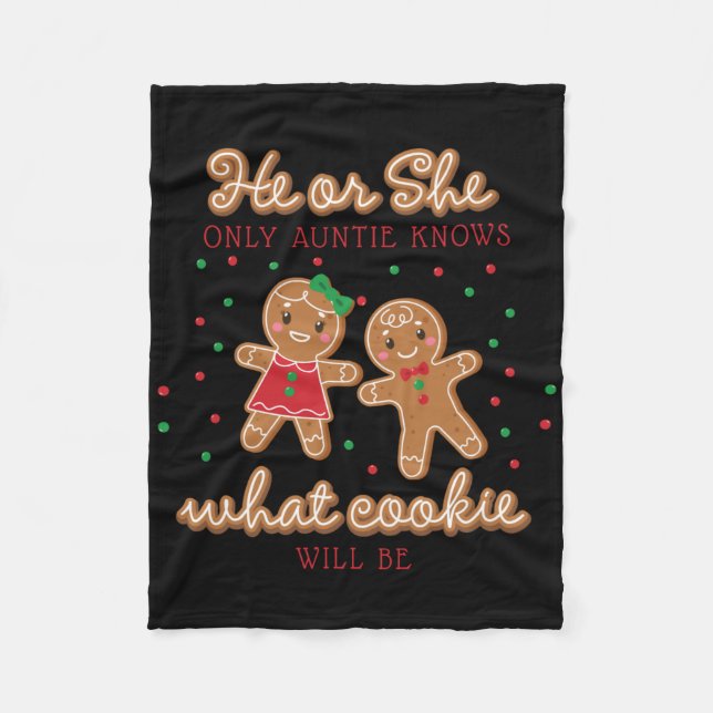 Keeper Of The Gender Reveal Gingerbread Auntie T S Fleecedecke (Vorderseite)