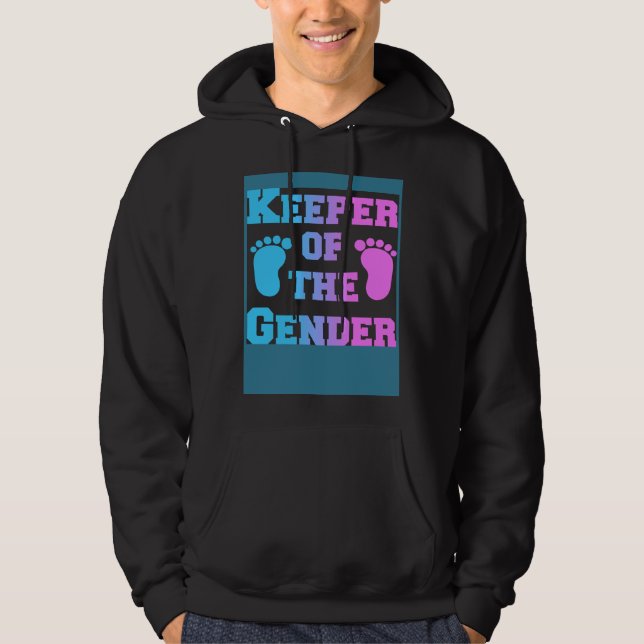 Keeper of the Gender Reveal Party Pink or blue Hoodie (Vorderseite)