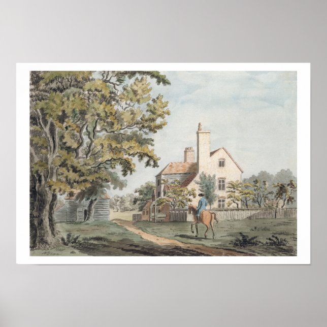 Keepers House in Richmond Park, 1757 (pen, ink & w Poster (Vorne)