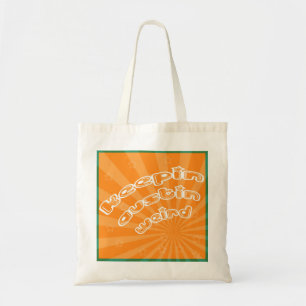 Keepin Austin komisch mit Orange Sunburst Tragetasche
