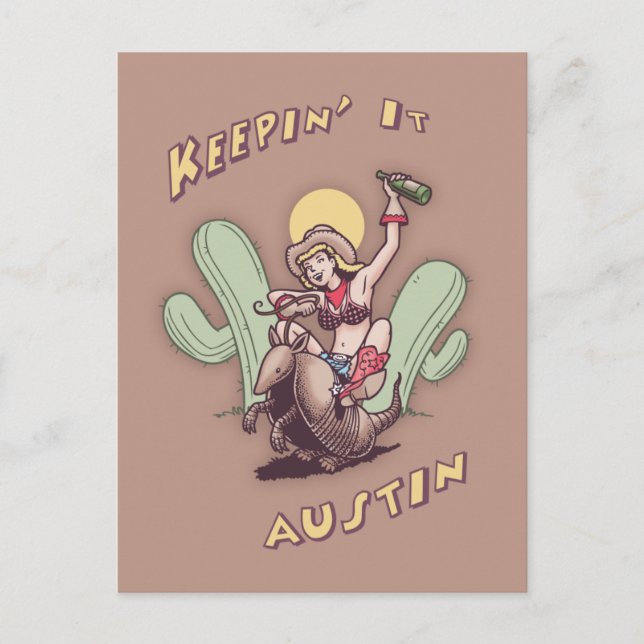 Keepin' It Austin Postkarte (Vorderseite)